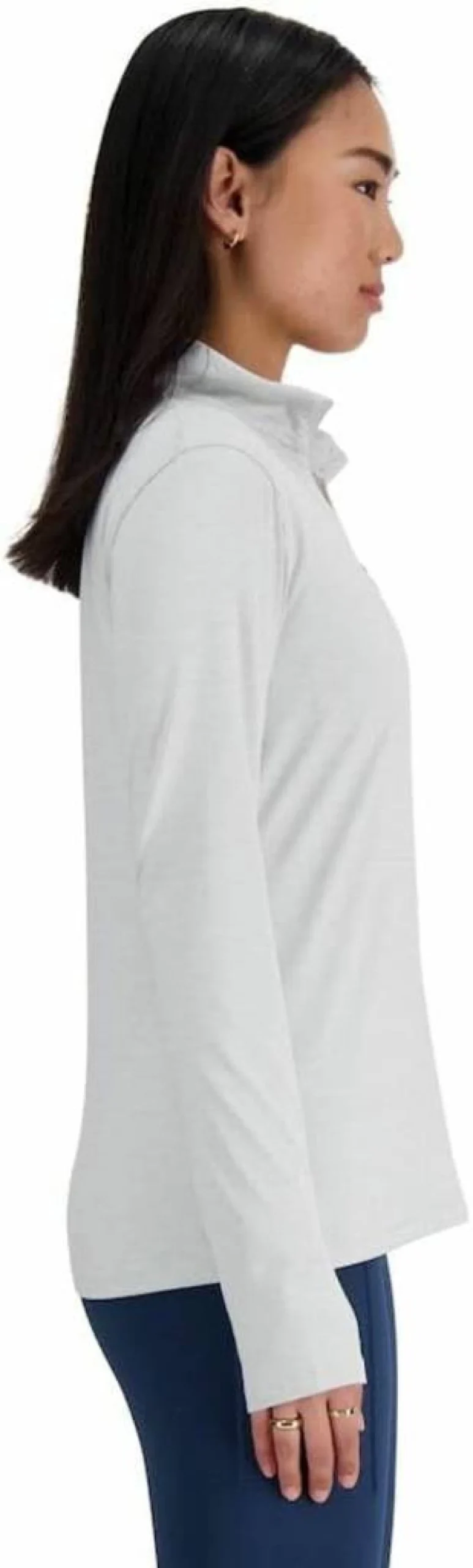 New Balance Women's Space Dye Quarter Zip Pullover - Sport Essentials Running Top