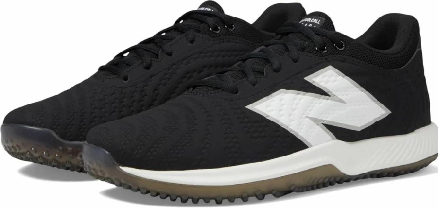 New Balance FuelCell 4040 V7 Turf Baseball Shoes for Men & Women - Black/Optic White Synthetic - Size 15 US Men