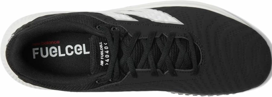 New Balance FuelCell 4040 V7 Turf Baseball Shoes for Men & Women - Black/Optic White Synthetic - Size 15 US Men