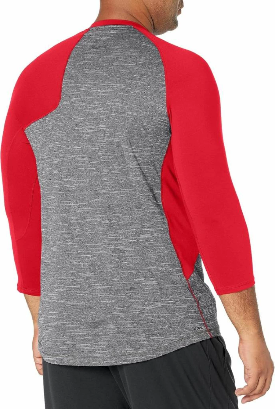 New Balance Men's Baseball Jersey Asym 2.0 Left 3/4 Sleeve Performance Top