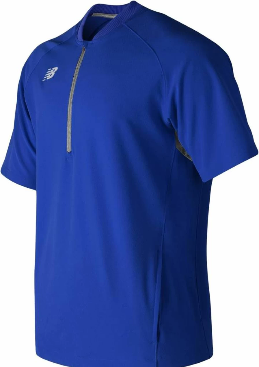 New Balance Men's 3000 Baseball Batting Jacket - Lightweight Short Sleeve Performance Top