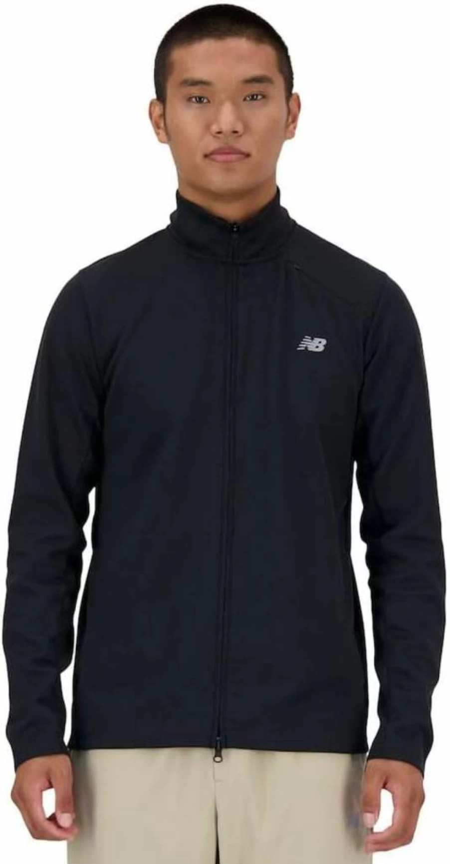New Balance Men's Tech Knit Full Zip Hoodie - Lightweight Performance Jacket for Running & Training
