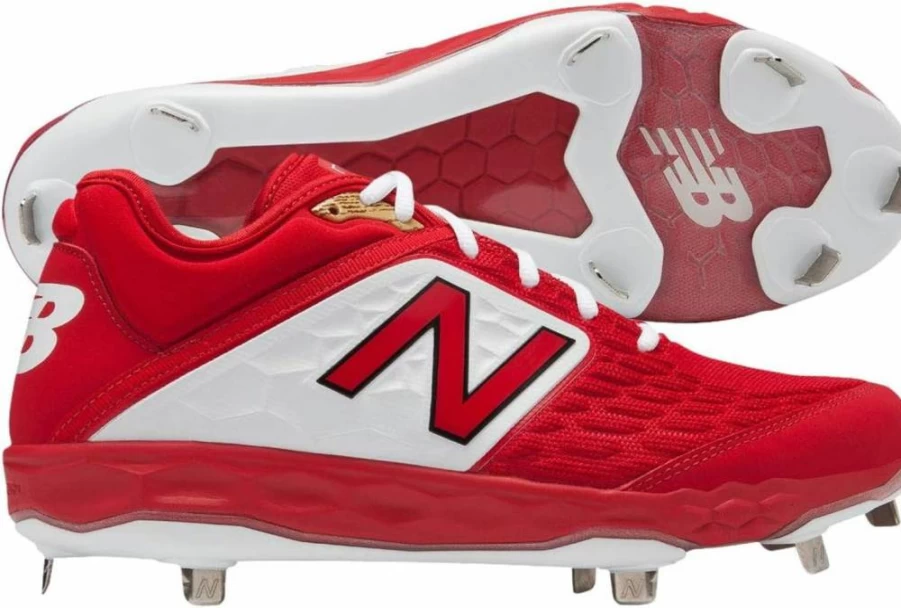 New Balance Men's 3000 V4 Metal Cleat Baseball Shoes for Training & Games