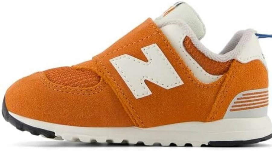 New Balance Kids 574 V1 Hook & Loop Sneakers - 70s Racing Style - Unisex-Child Casual Shoes