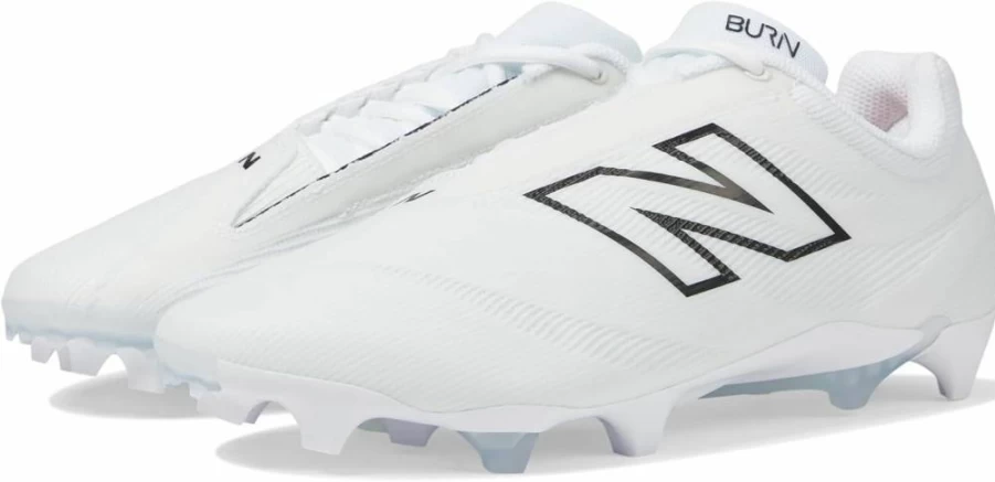 New Balance Burnx4 Unisex Lacrosse Shoes for Men - White/Grey Matter, Size 11 US