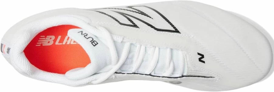 New Balance Burnx4 Unisex Lacrosse Shoes for Men - White/Grey Matter, Size 11 US