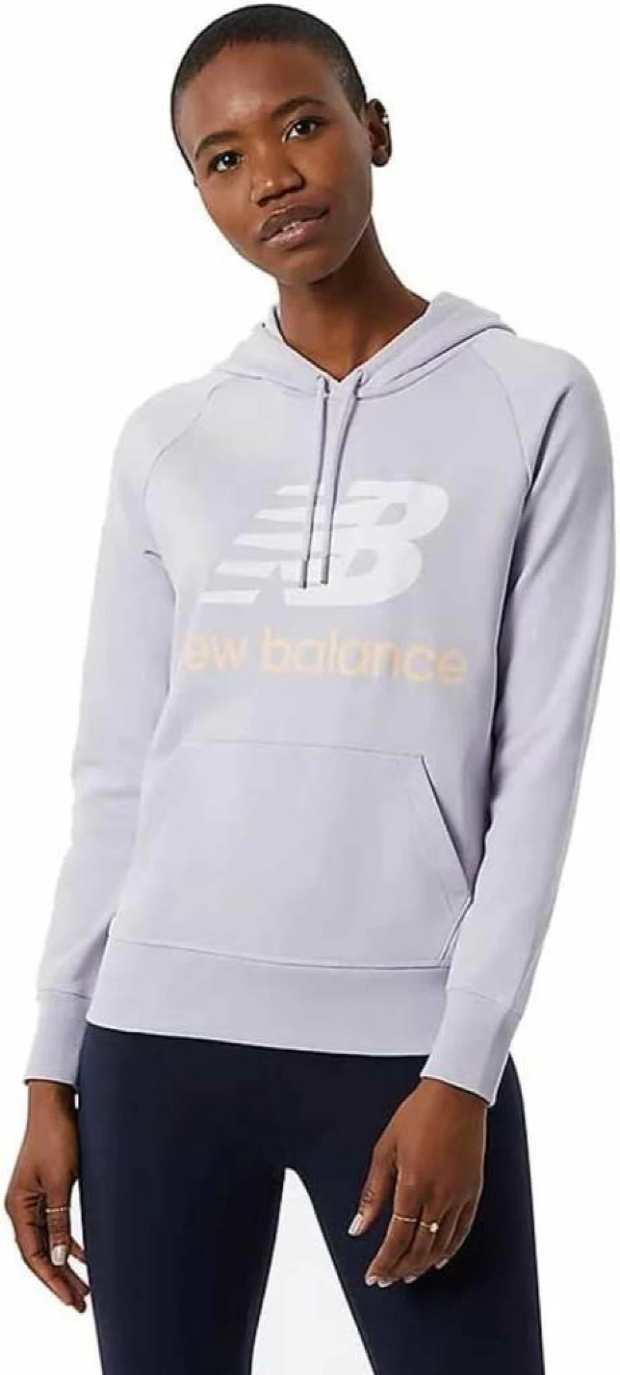 New Balance Women's Essential Hoodie Sweatshirt - Comfortable Pullover Fleece Hooded Sweater for Casual Wear