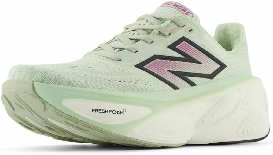 New Balance Women's Fresh Foam X More V5 Running Shoes for Women - Lightweight Cushioned Sneakers for Comfort & Support