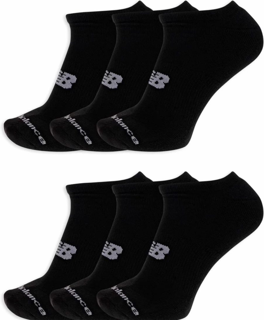 New Balance Women's No-Show Socks 6-Pack & 12-Pack - Moisture-Wicking Performance Cushioned Athletic Socks