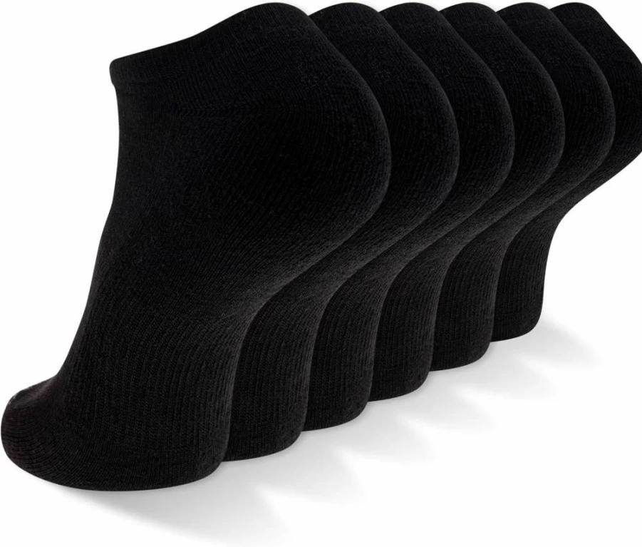 New Balance Women's No-Show Socks 6-Pack & 12-Pack - Moisture-Wicking Performance Cushioned Athletic Socks