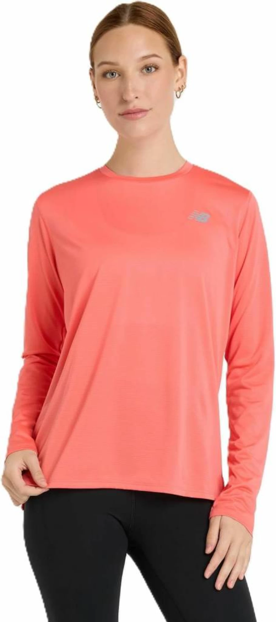 New Balance Women's Essential Long Sleeve Workout Top - Athletic Fitness Apparel for Running & Training
