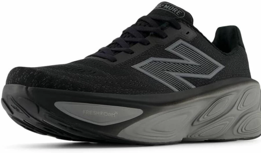 New Balance Men's Fresh Foam X More V5 Running Shoes for Men - Lightweight Cushioned Sneakers for Comfort & Support
