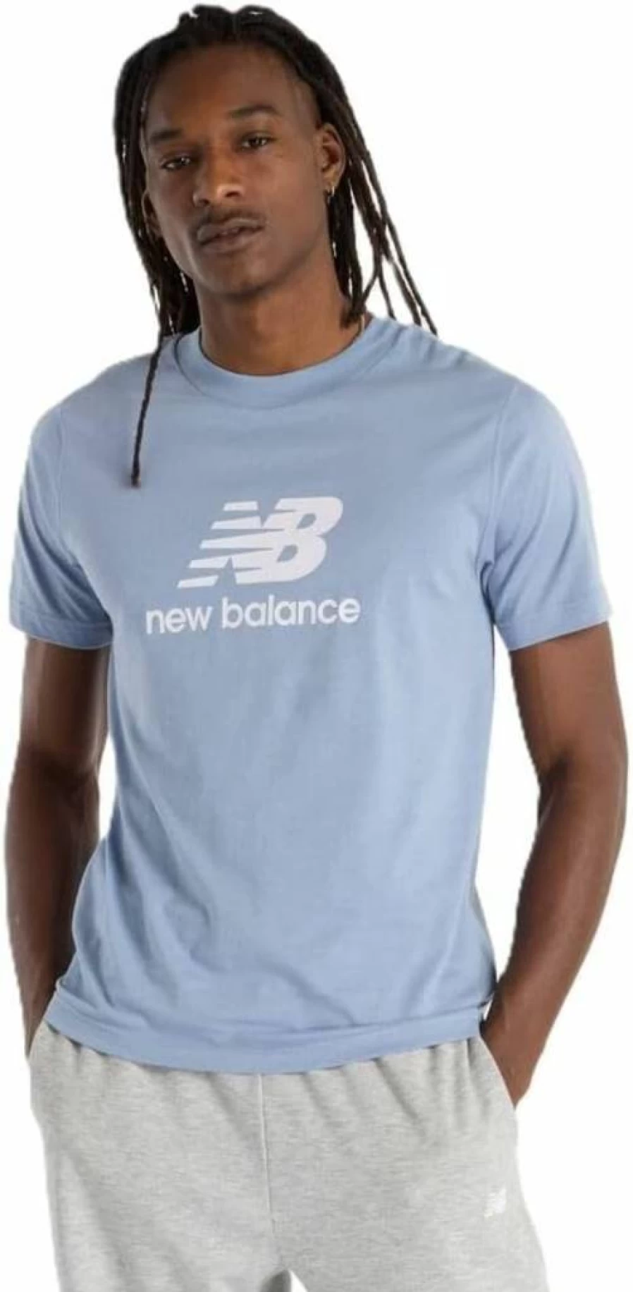New Balance Men's Essential Logo Athletic T-Shirt for Sports & Casual Wear