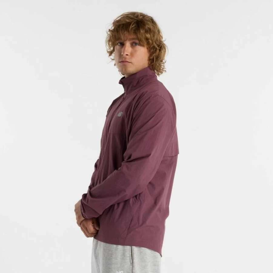 New Balance Men's Lightweight Packable Running Jacket for Athletic Performance