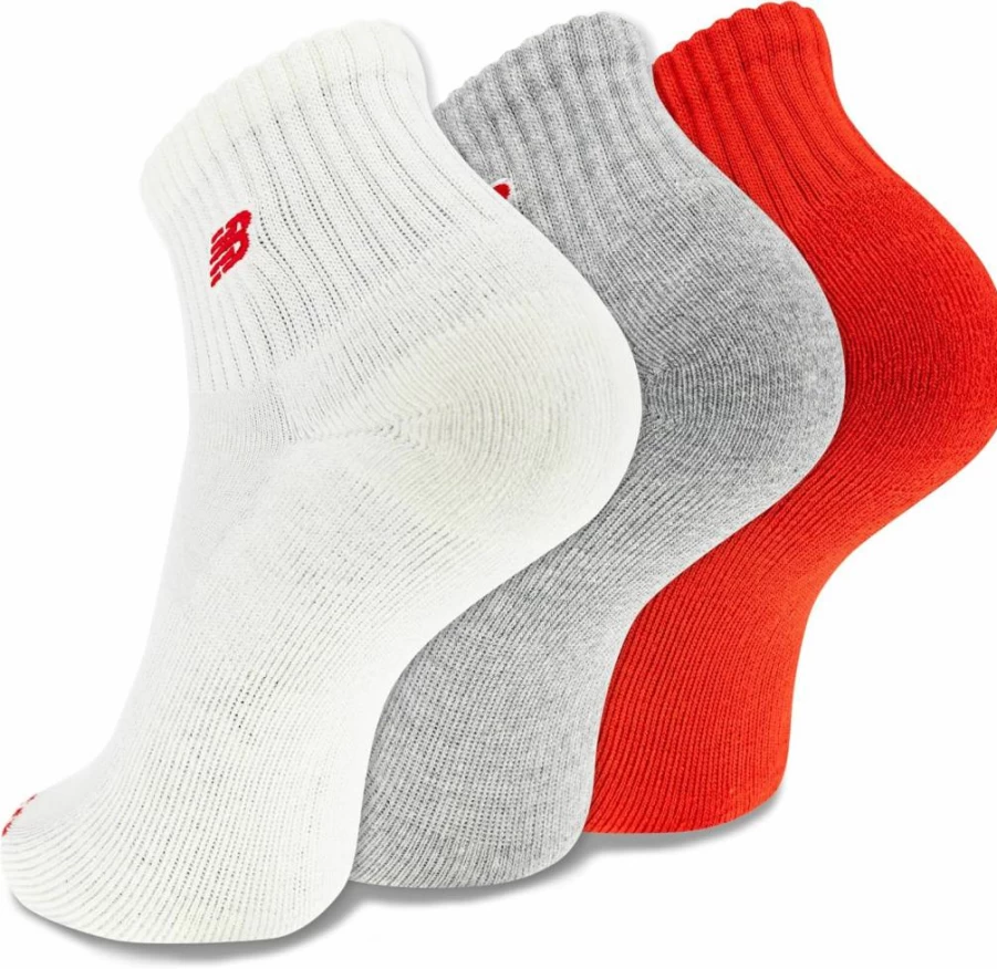 New Balance 3-Pack Cushioned Ankle Socks with Moisture-Wicking Technology & Patch Logo