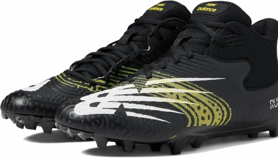 New Balance Men's Rush V3 Mid Lacrosse Cleats for Enhanced Traction and Support