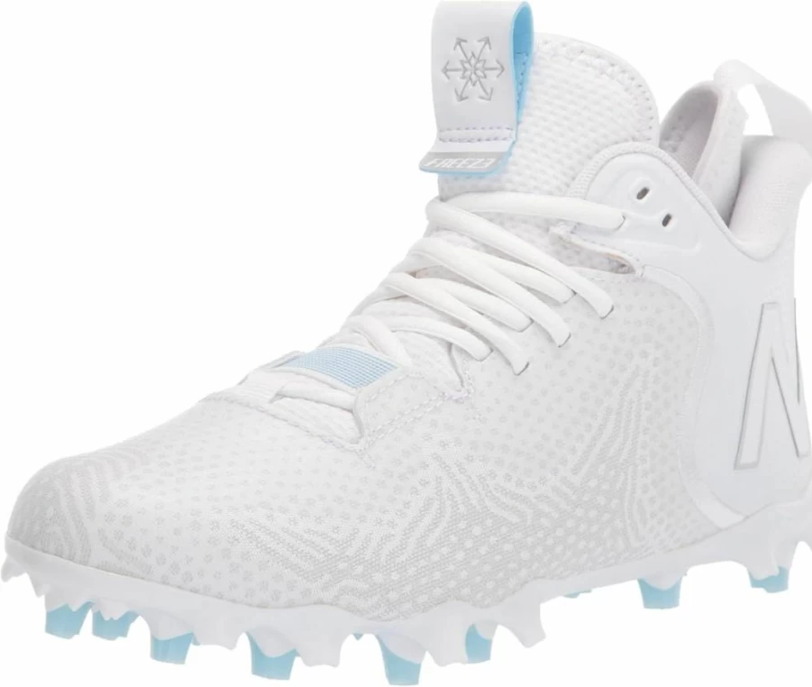 New Balance Freeze LX V3 Men's Lacrosse Shoes - White & Grey - Size 10