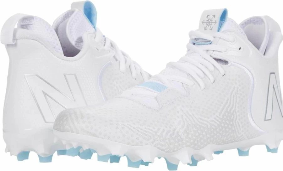 New Balance Freeze LX V3 Men's Lacrosse Shoes - White & Grey - Size 10