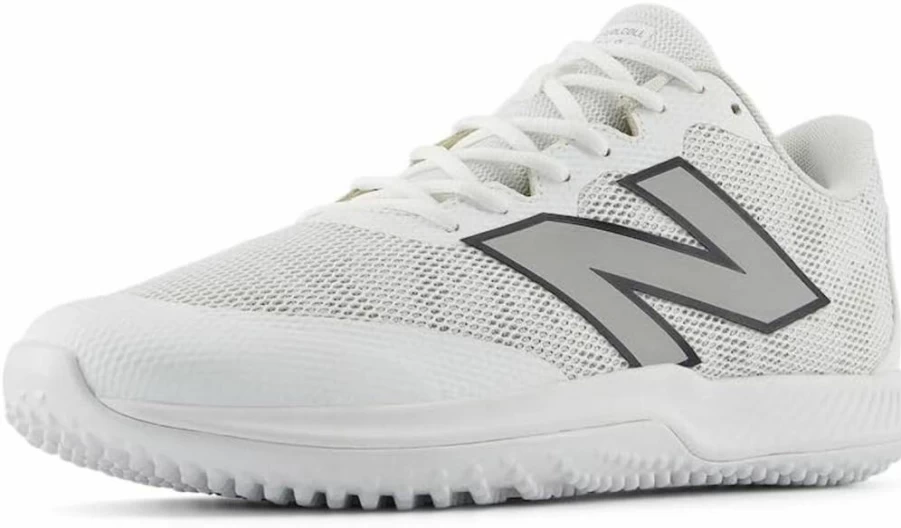 New Balance 4040 V7 FuelCell Turf Baseball Shoes for Men & Women - Optic White/Rain Cloud - Size 13 US Men's