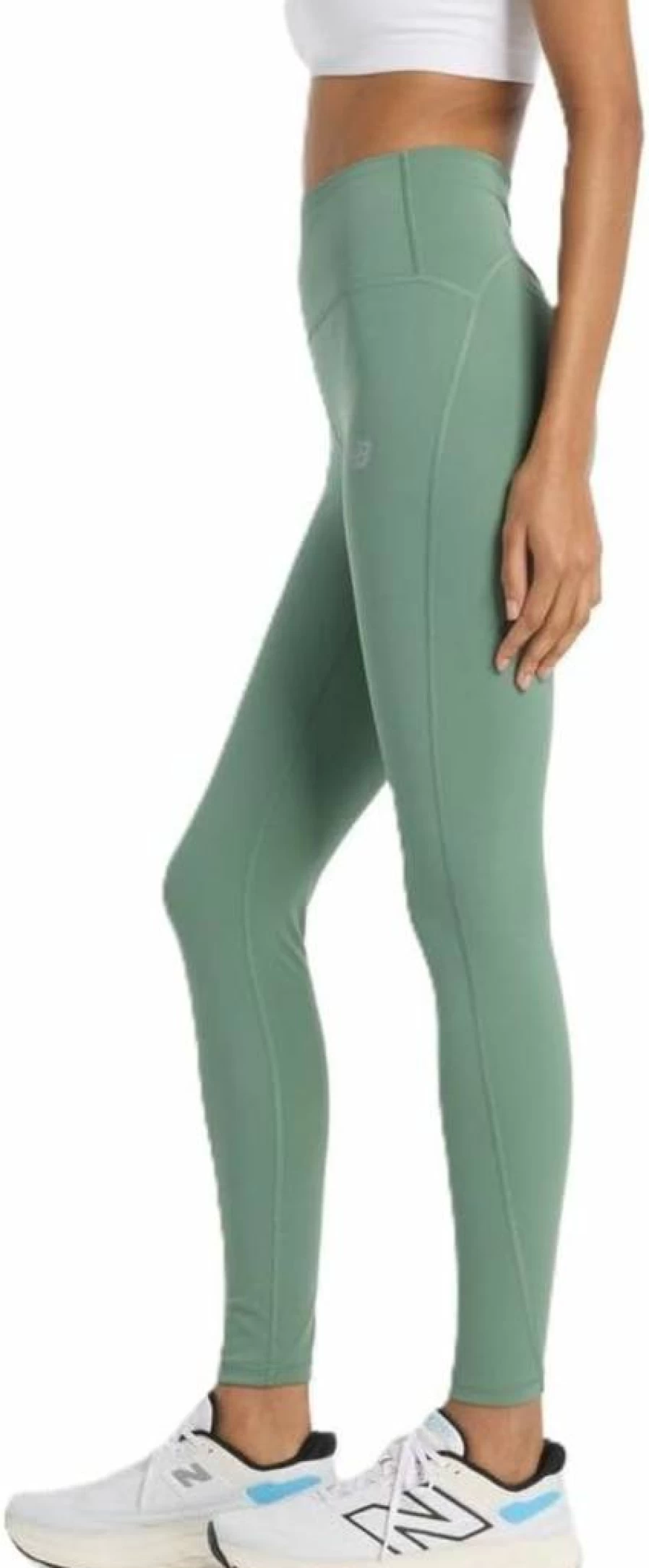 New Balance Women's High-Rise Sleek Leggings 27" - Comfortable & Stylish Workout Leggings