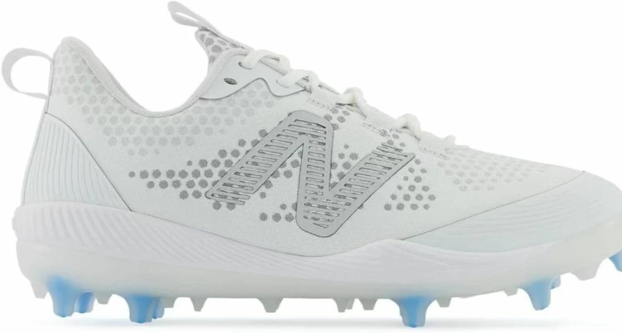 New Balance FuelCell Comp V3 White Baseball Shoes for Men - 8.5 Medium (M) Running Cleats