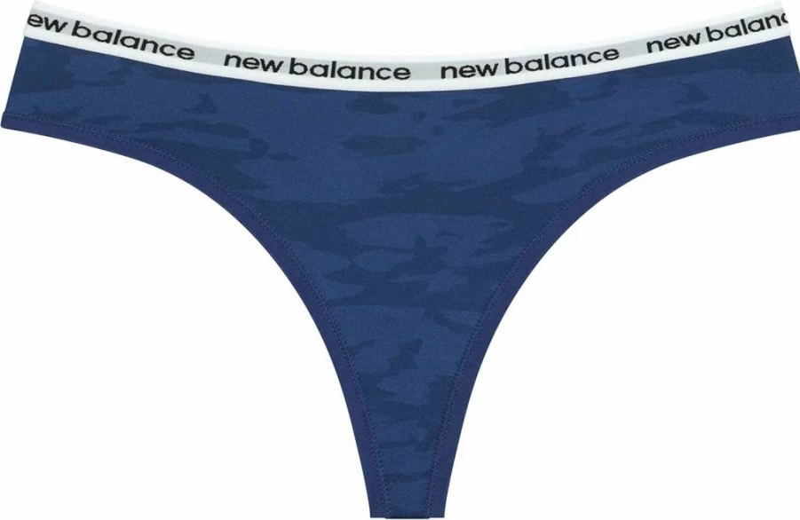 New Balance Women's 3-Pack or 6-Pack Thong Underwear with Elastic Waistband & Logo Print – Premium Performance Comfort