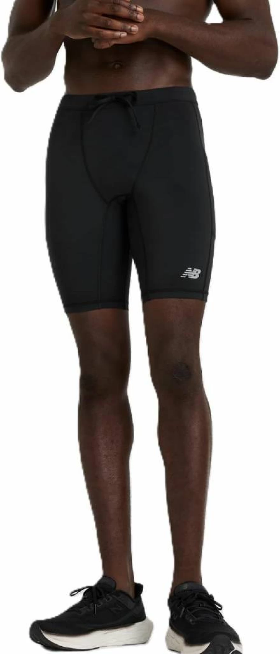 New Balance Men's 9" Sleek Drop-In Performance Running Half Tights