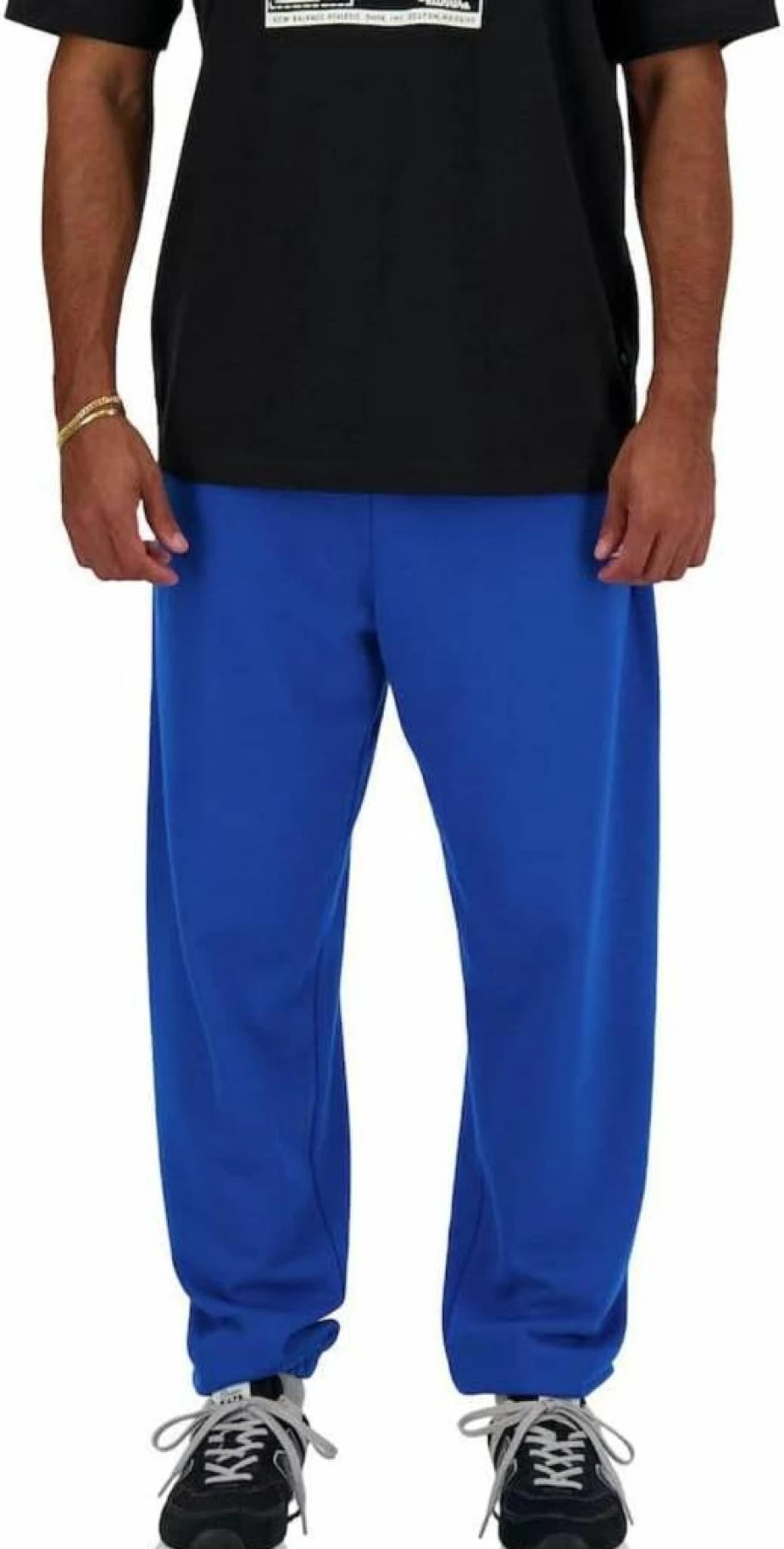 New Balance Men's French Terry Jogger Pants - Sport Essentials Comfort Fit Casual Athletic Sweatpants