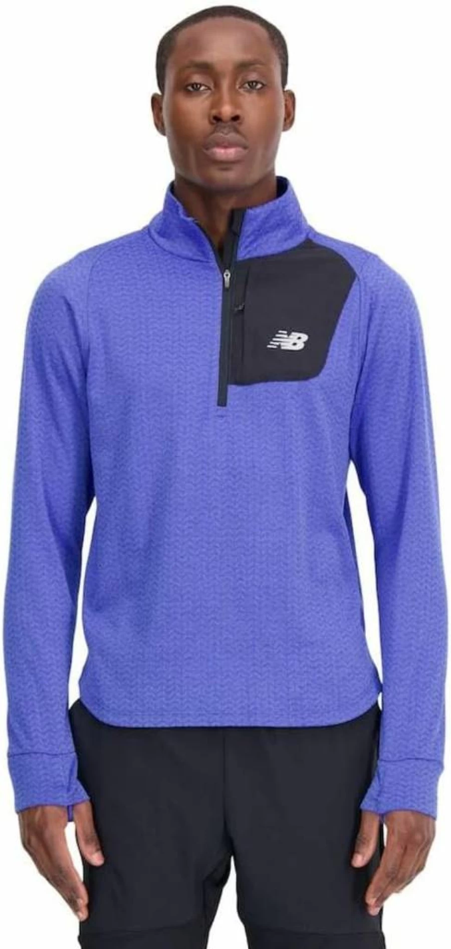 New Balance Men's Heat Grid Long Sleeve Performance Shirt for Athletic Comfort