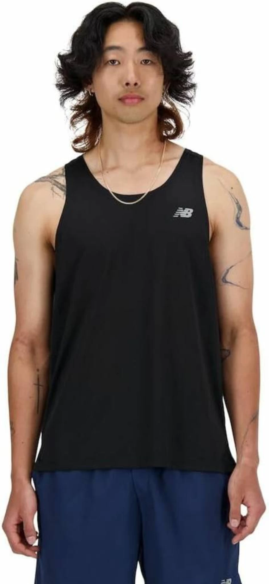 New Balance Men's Essential Performance Workout Running Singlet - Lightweight Athletic Tank Top for Sports & Gym