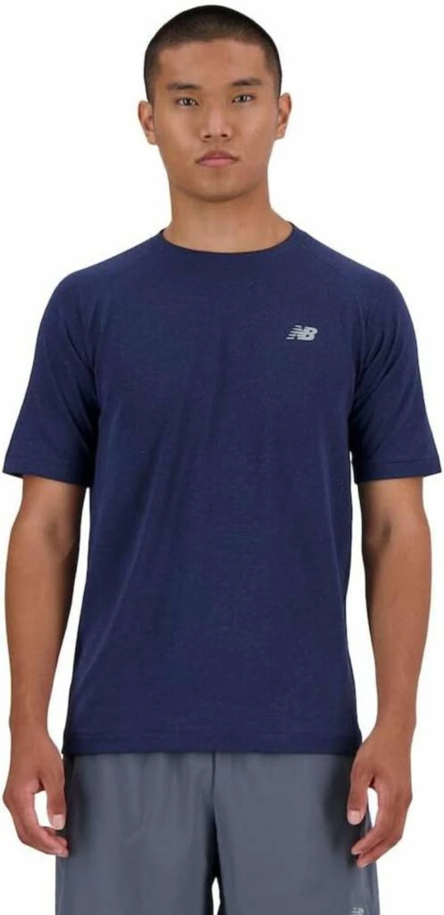 New Balance Men's Performance Knit T-Shirt - Breathable Athletic Tee for Running & Training