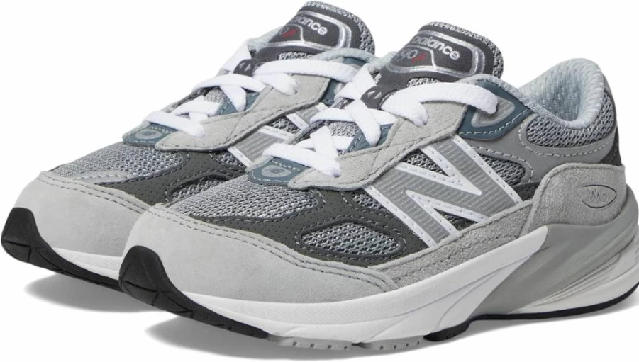 New Balance Kids' 990 V6 Running Shoes - Lightweight Lace-Up Sneakers for Boys & Girls