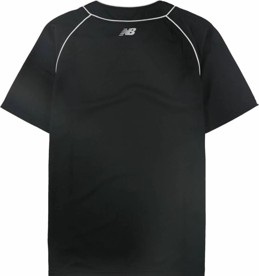 New Balance Boys' Black Baseball Jersey - Youth Medium (M) Size - Authentic Team Uniform