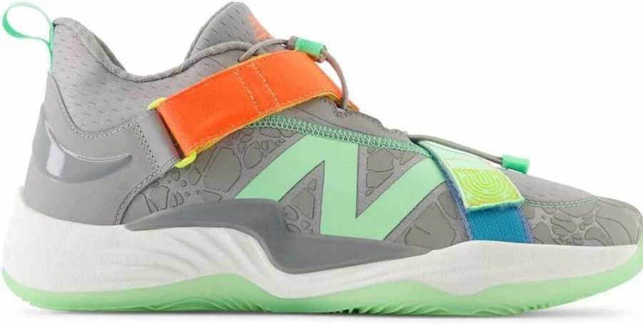 New Balance FuelCell Lindor 2 Pre-Game Baseball Shoes for Men & Women - Team Away Grey/Electric Jade/Neon Dragonfly - Size 12.5 US Men