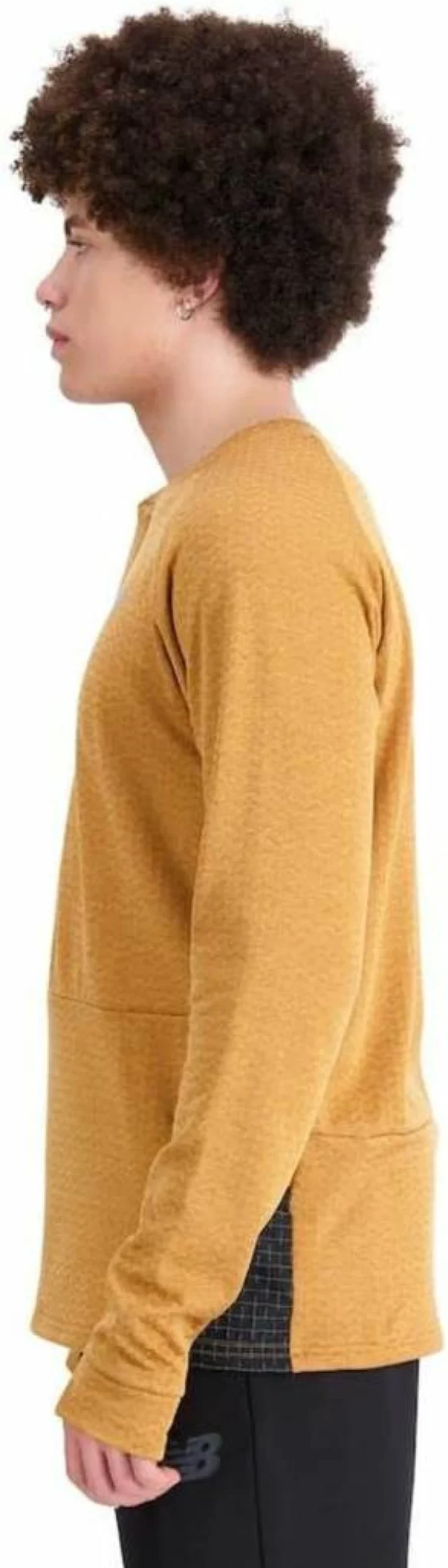 New Balance Men's Heat Grid Long Sleeve Shirt - Moisture-Wicking Performance Top for Workouts & Running