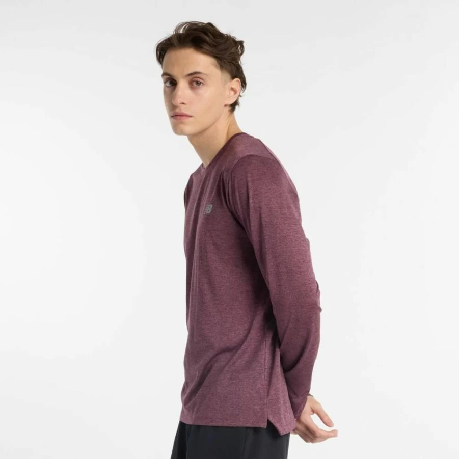 New Balance Men's Performance Long Sleeve Athletic Shirt for Running & Training