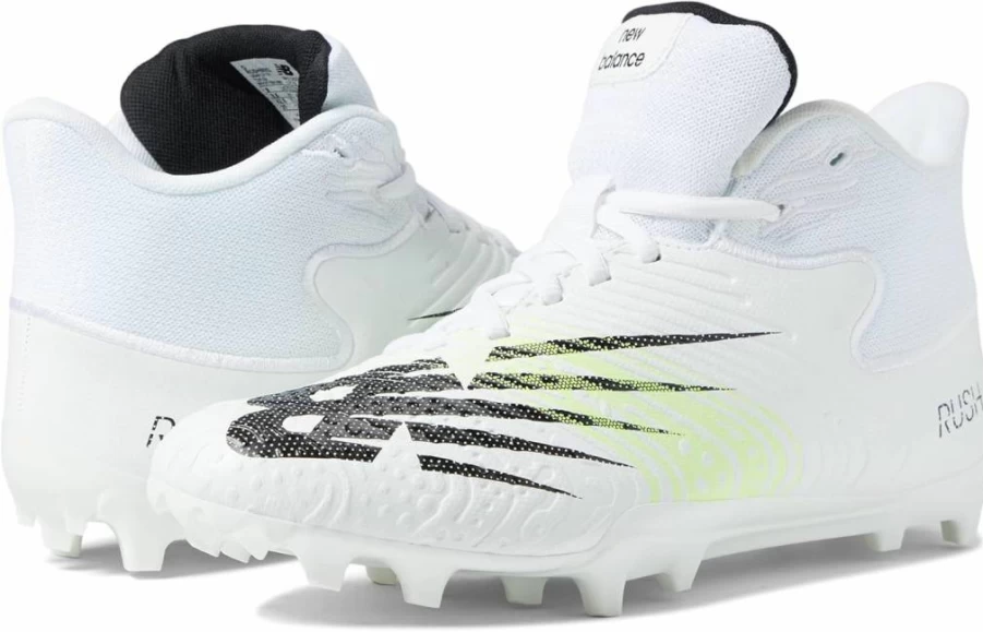New Balance Men's Rush V3 Mid Lacrosse Cleats for Enhanced Traction and Support